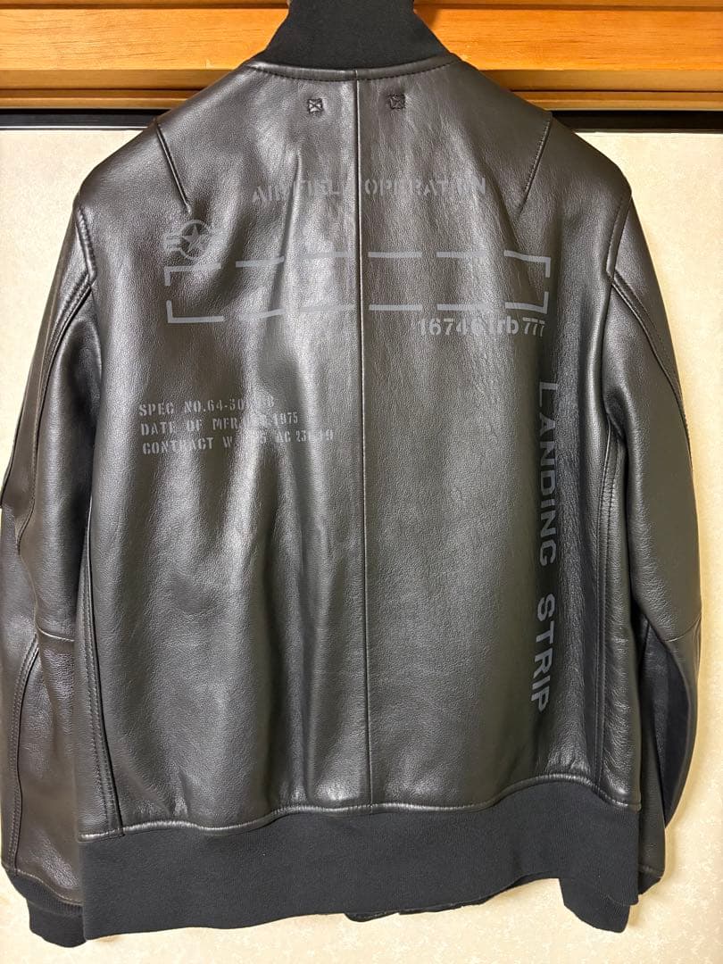 AVIREX☆アヴィレックス☆レザージャケット☆MA-1☆羊革☆Lサイズ