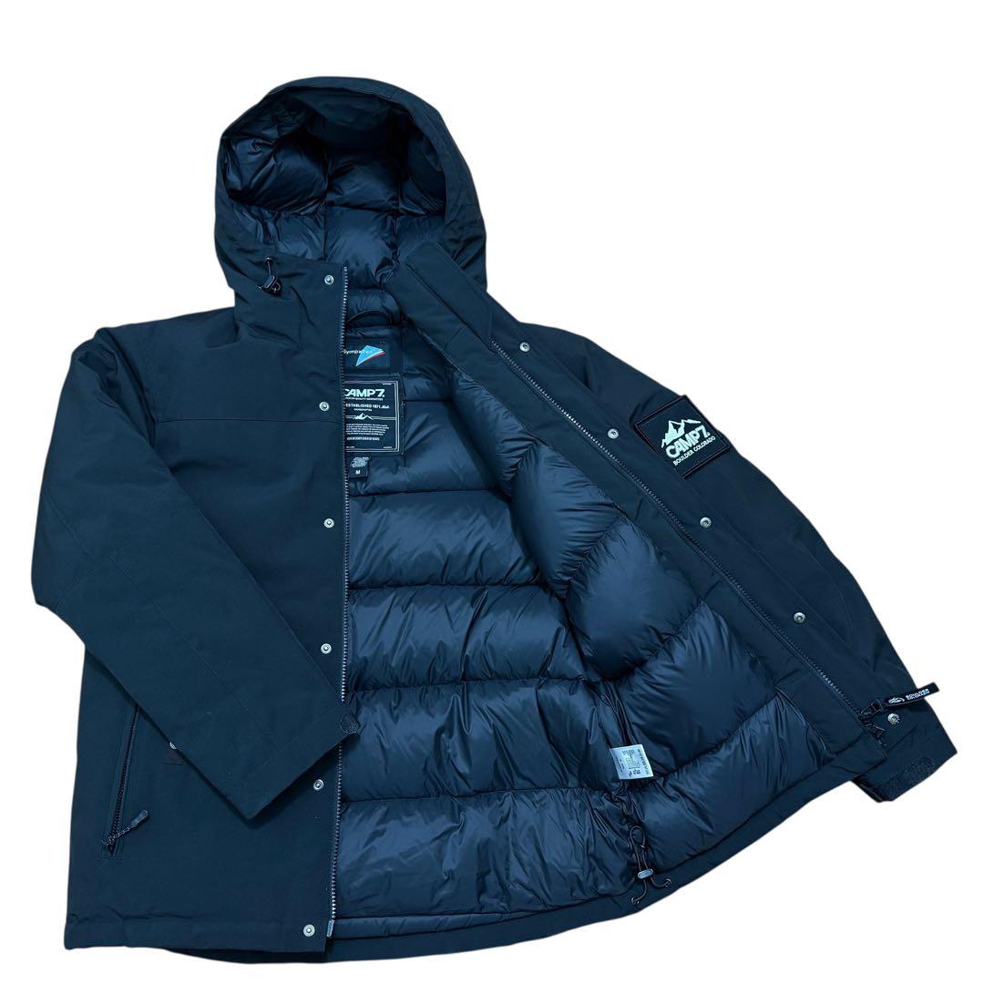 極美品』CAMP7 ブラックダウンジャケット SympaTex 内側肉厚M 極美品