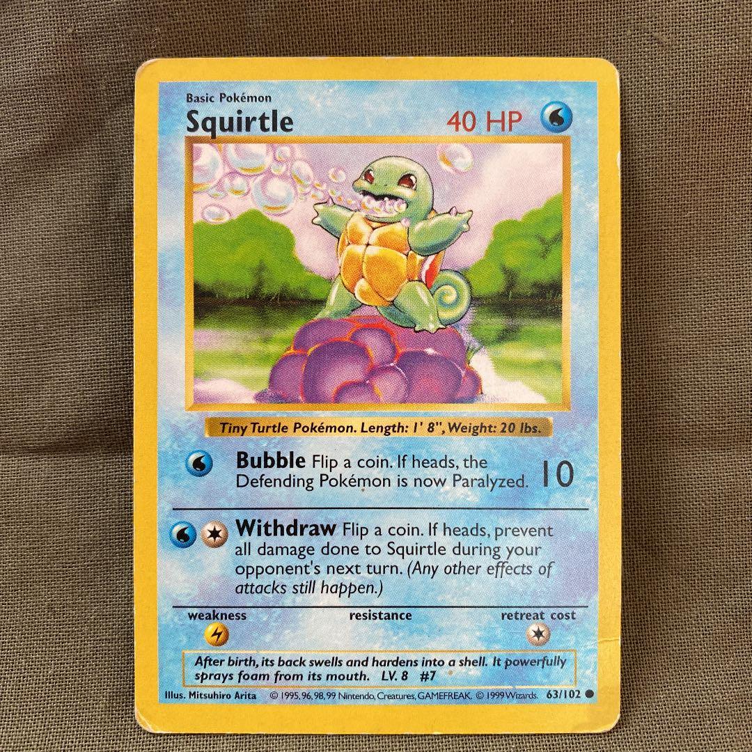 ポケモンカード ゼニガメ 英語版 旧裏 squirtle 63/102 - メルカリ