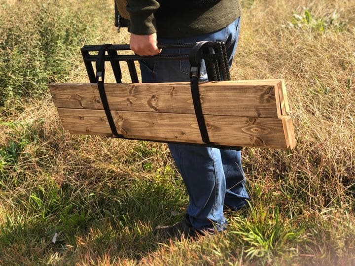 鉄脚＆板セット】2wayスタイルアイアンラック！持ち運びに便利なバンド付き