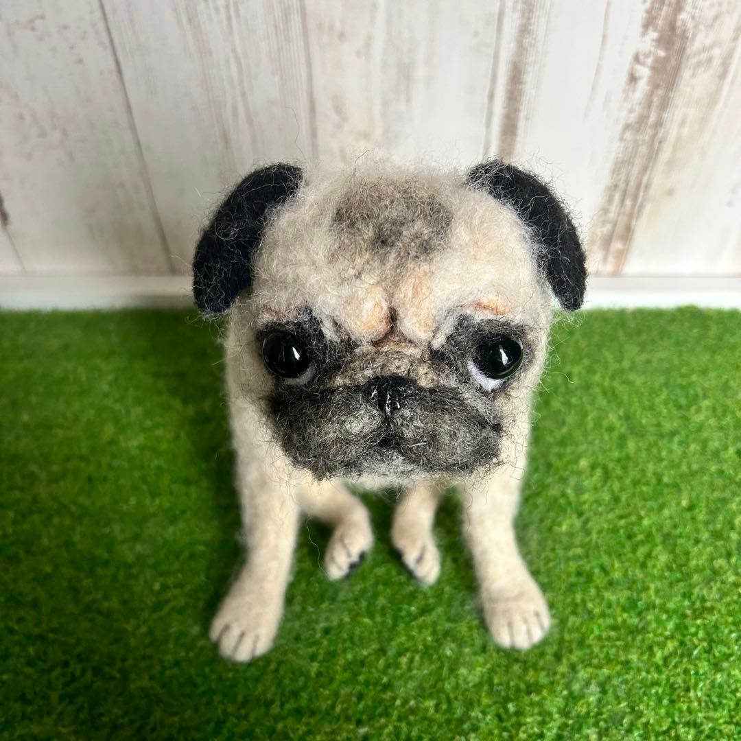 えむえむ⭐︎様専用☆羊毛フェルト【パグ】犬 メモリアル オーダー マック