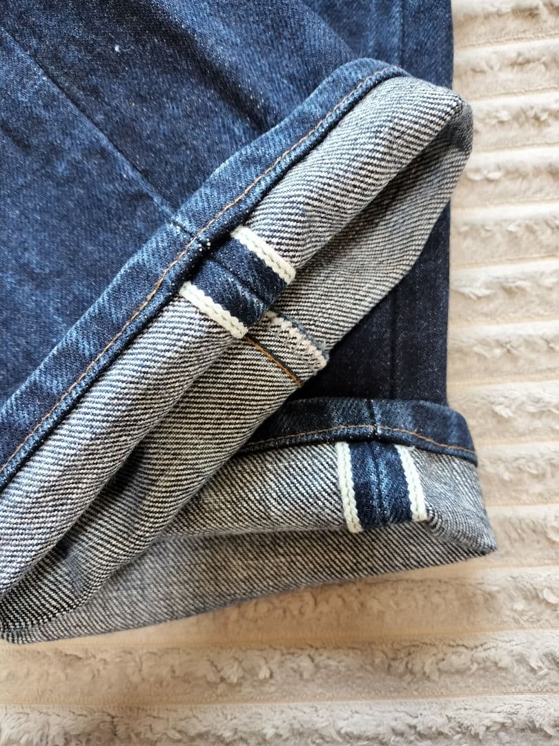 KOJIMA GENES ダークインディゴ ストレートデニムW33 - メルカリ