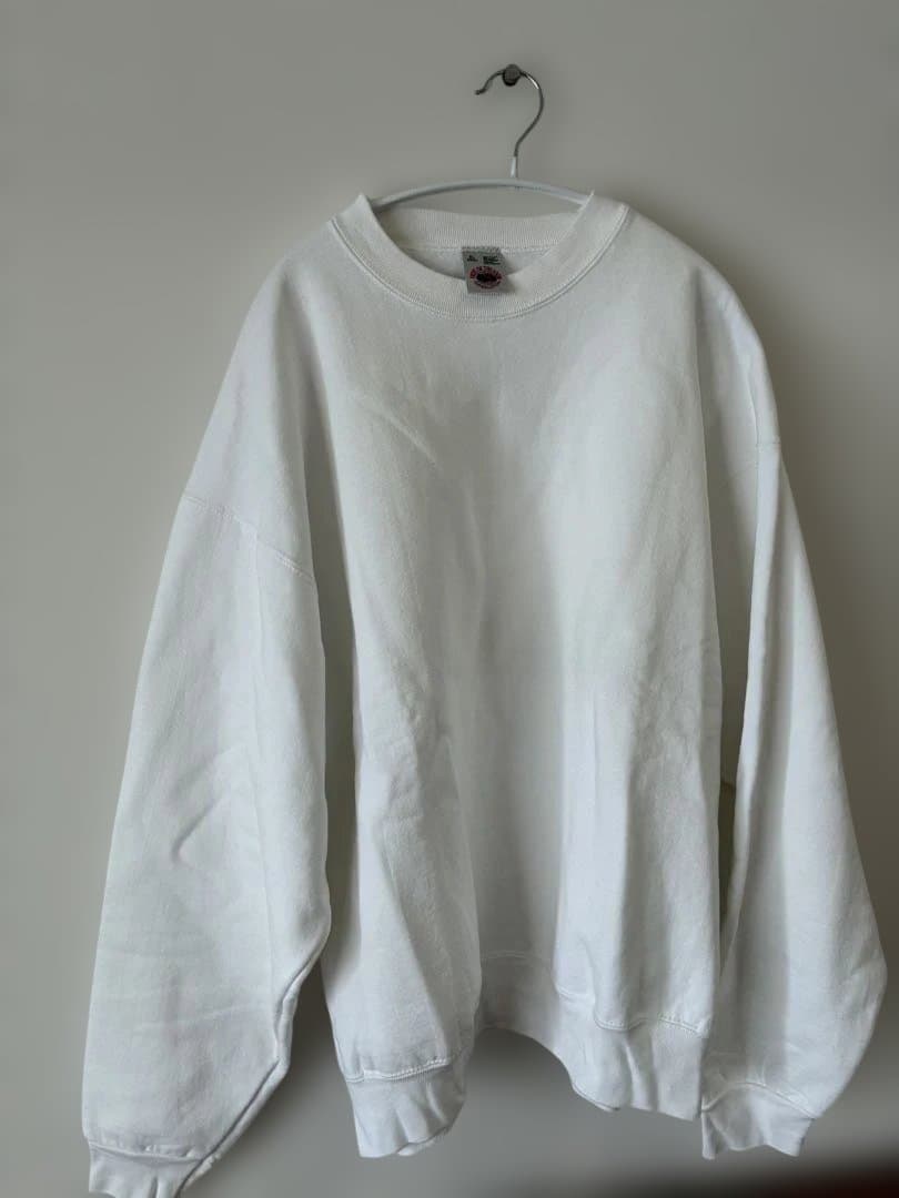 値引き」フルーツオブザルーム USA製 90年代ホワイト XL スウェット