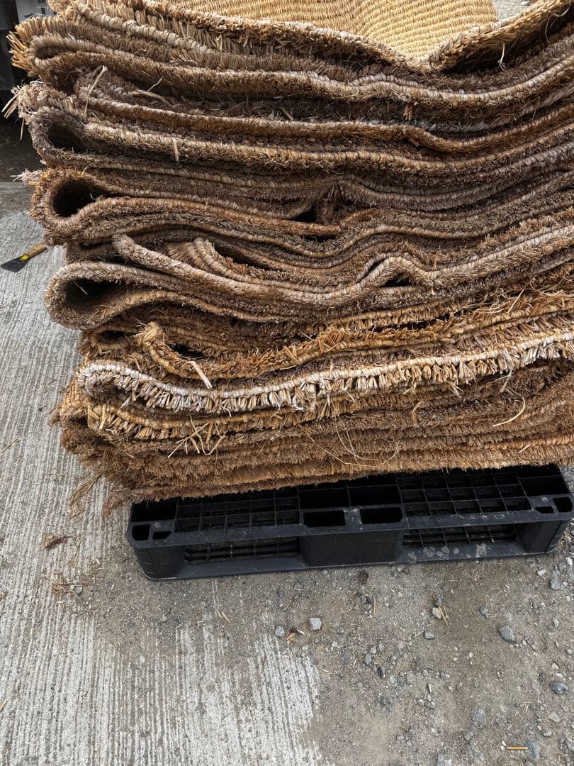 むしろ 筵 古民家 農具 昭和 レトロ わら筵 藁筵 - メルカリ