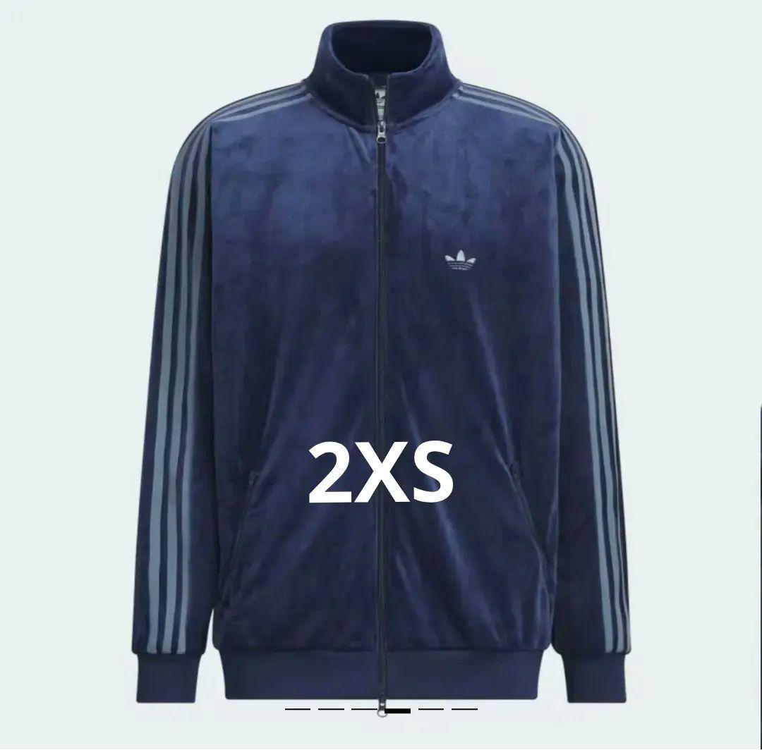 完売モデル adidasベロアトラックジャケット　希少2XS ベロア トラックジャケット テックインディゴ｜アパレル,ジャージ