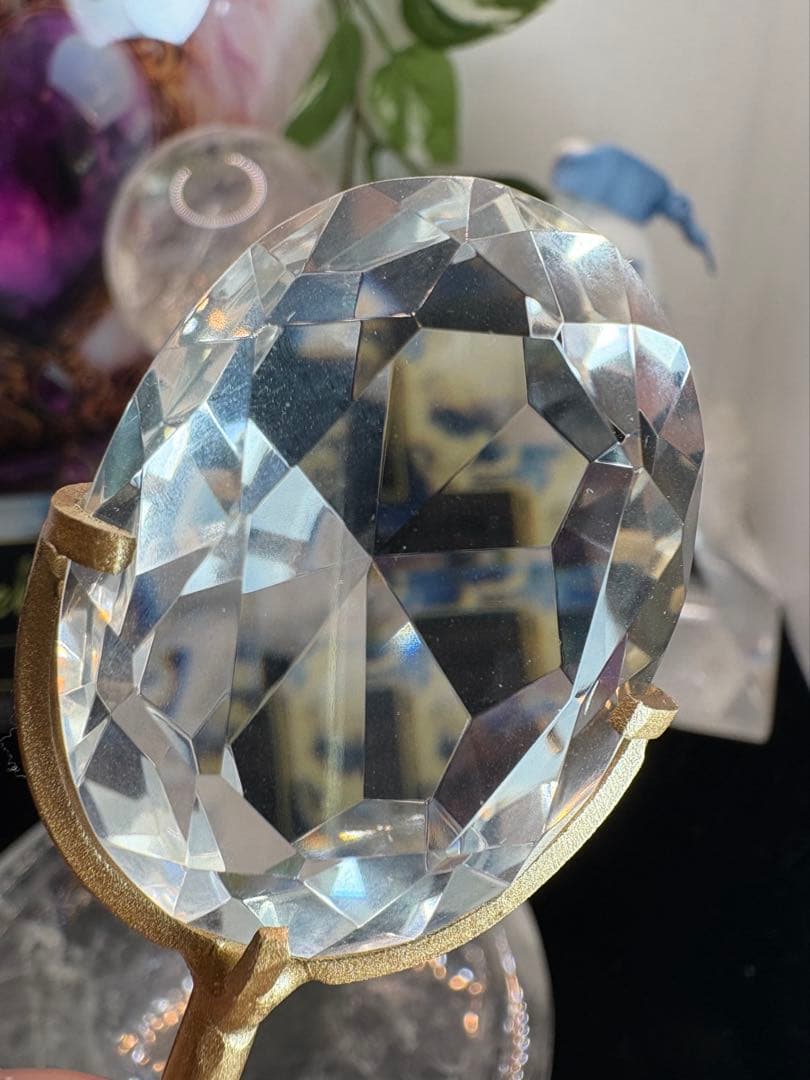 高品質♡水晶♡オーバルカット♡No.2485