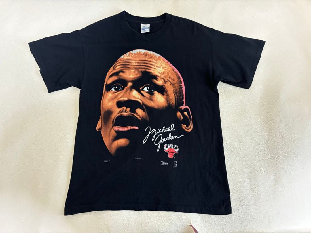 マイケル・ジョーダン 顔　フェイスTシャツ 黒 Lサイズ マイケルジョーダン Michael Jordan S/S Tee アーティストTシャツ