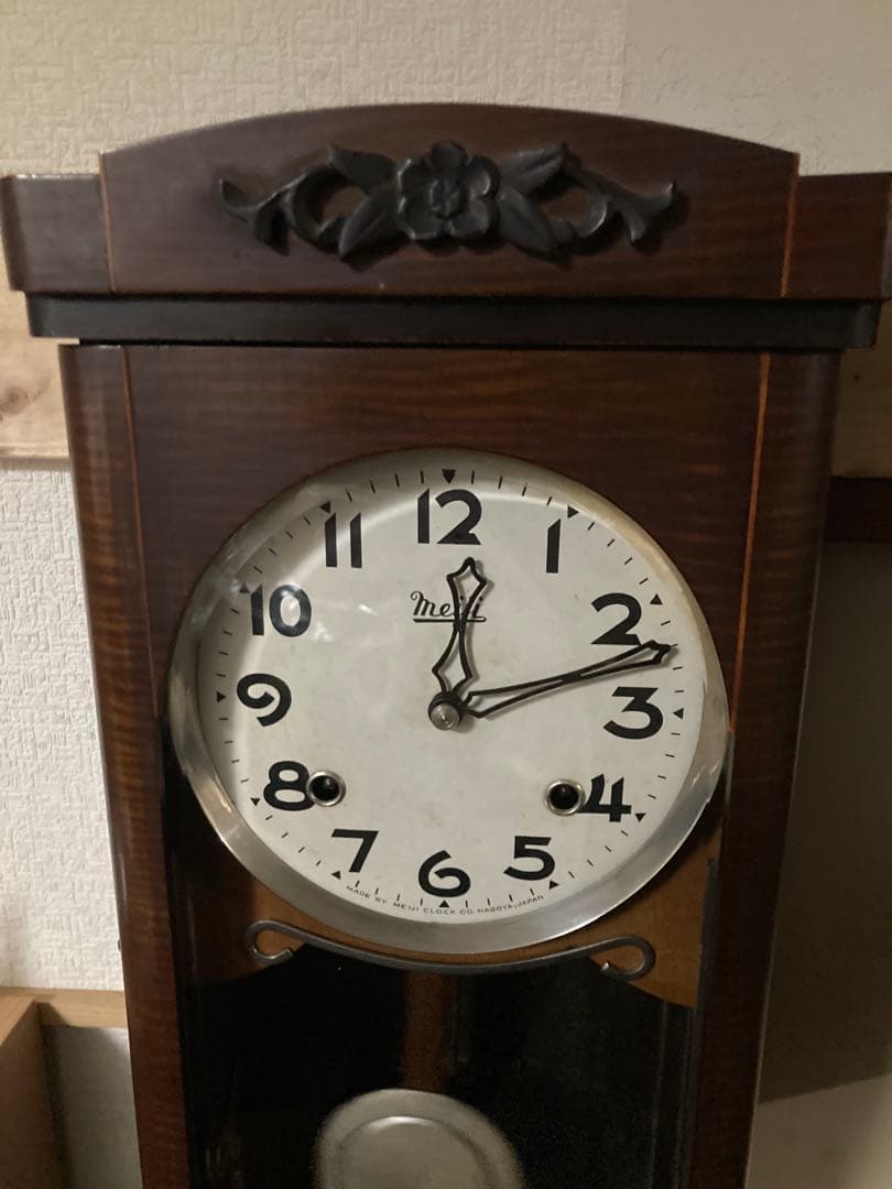Meiji柱時計 チンチャン時計 8日巻き 稼働品 - メルカリ