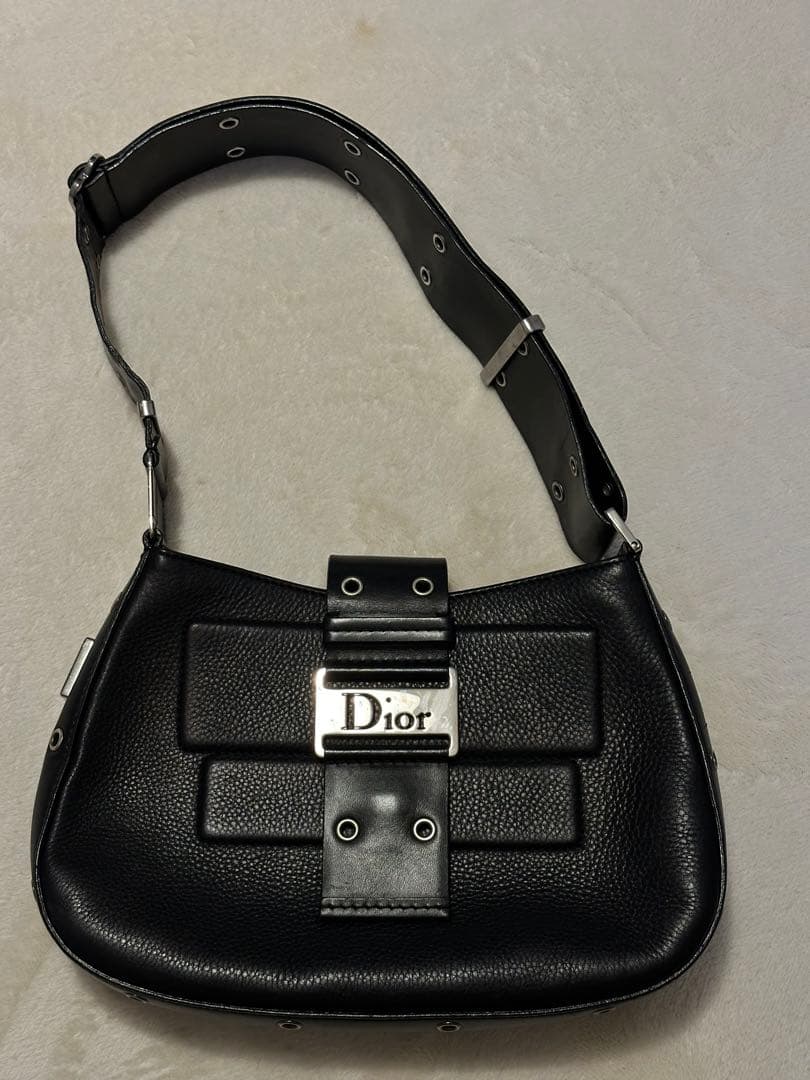 (*)様 Dior ブラック ショルダーバッグ ☆素敵！大人気【 DIOR 】SADDLE メッセンジャーバッグ (Dior