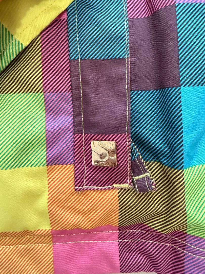 Sista.J マルチカラー チェック柄 スノーボードウェア - メルカリ