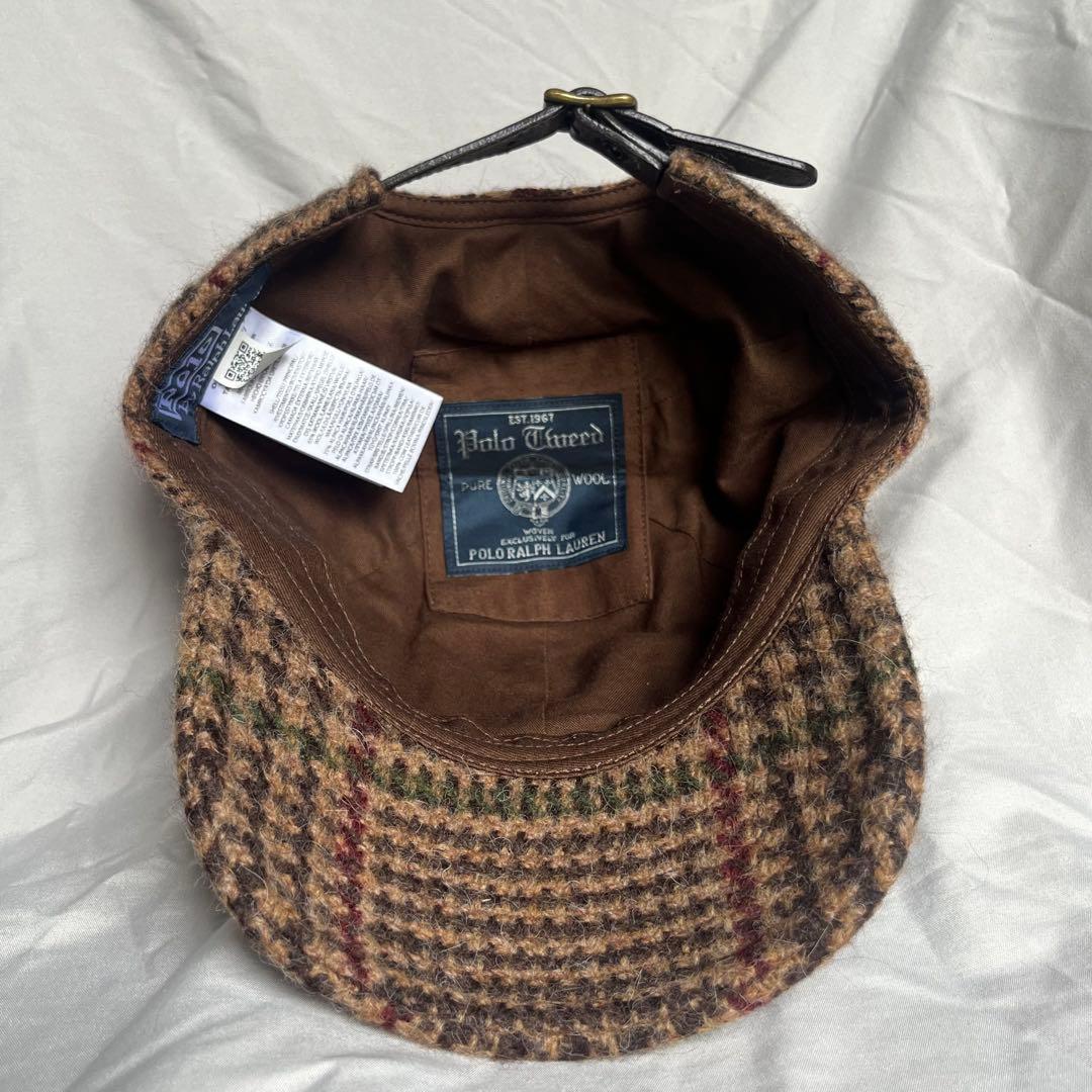 POLO Ralph Lauren グレンチェック ツイード ボール キャップ - メルカリ