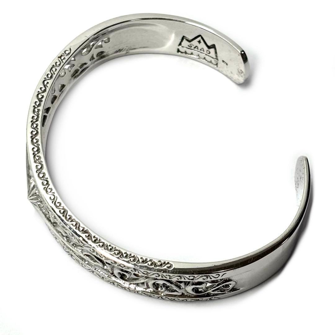 未使用 SAAD B-75-S アラベスク サンシンボル オープンワークバングル