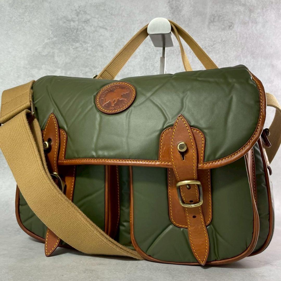 極美品】ハンティングワールド バチュークロス キャリーオール