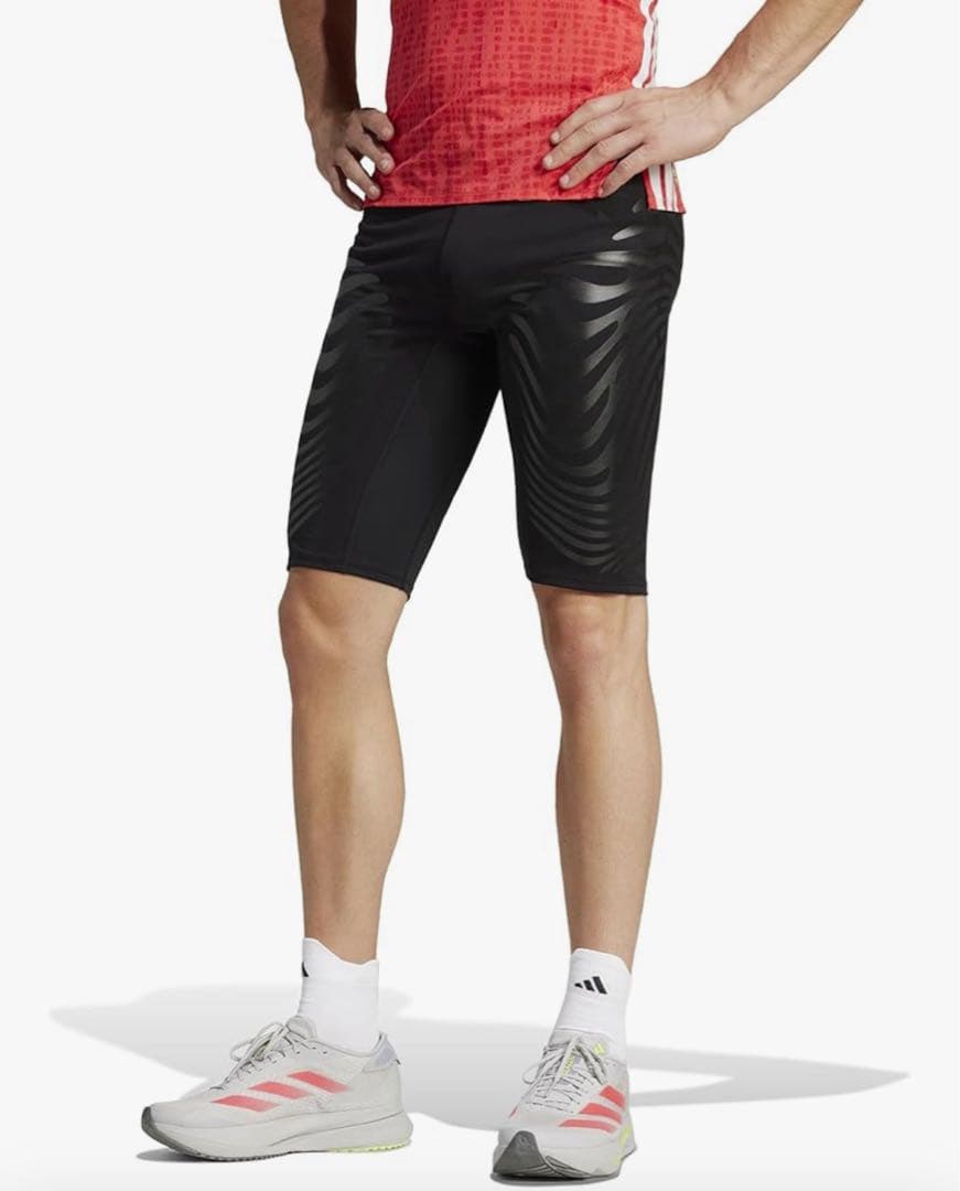 新品adidasアディゼロプロエリートランニングショートレギンスハーフ
