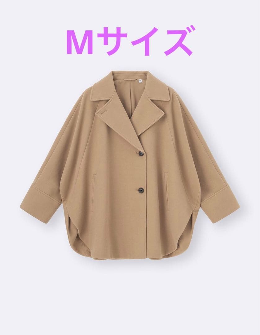 正規 品ファッション - GU コージーメルトンケープコート Mサイズ