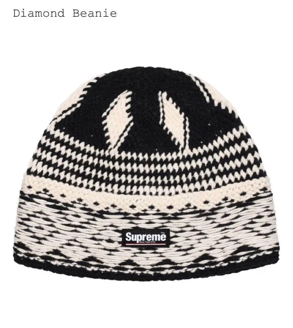 supreme diamond beanie black ダイヤモンド ビーニー - メルカリ