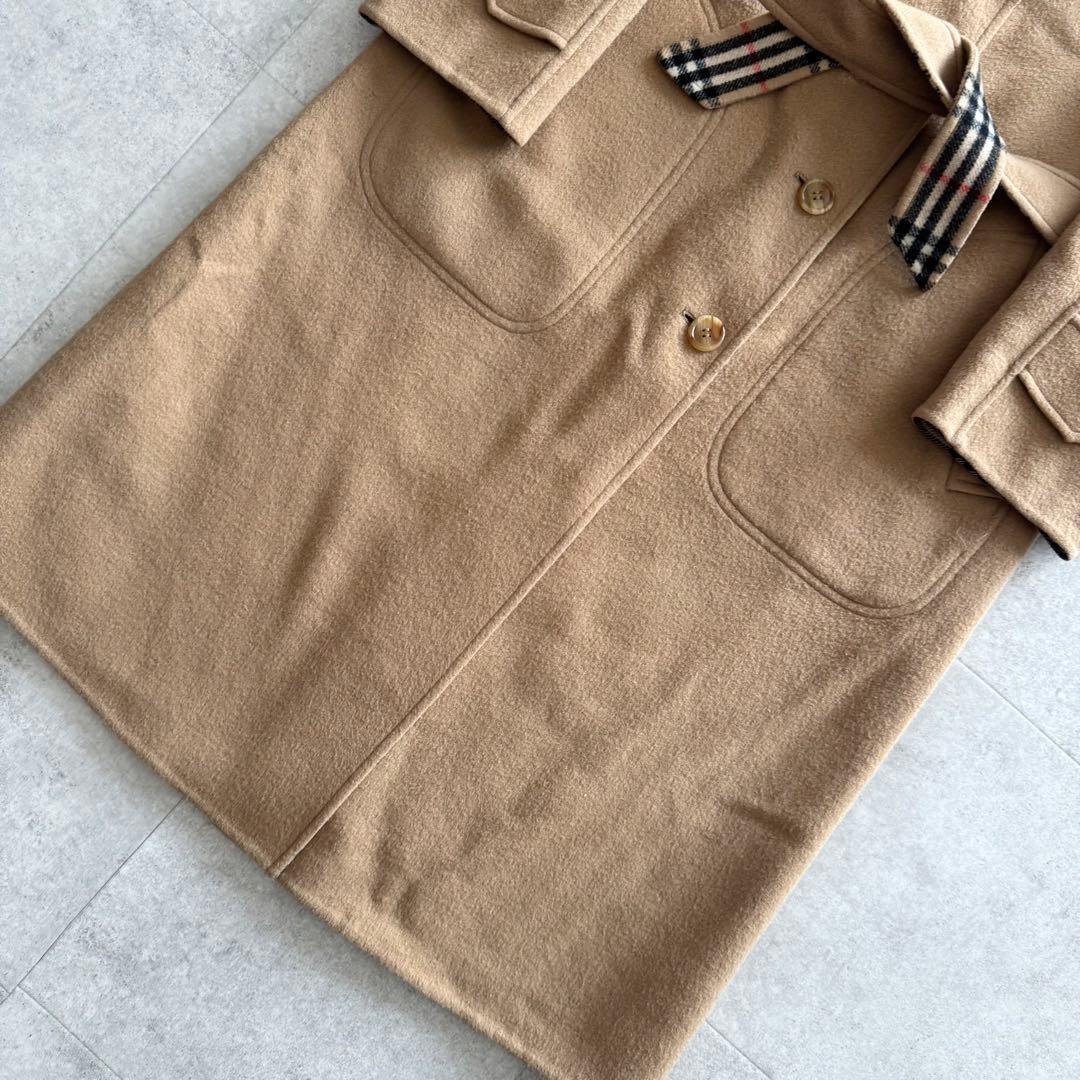 バーバリー ロングコート ダブルフェイス ノバチェック リバーシブル