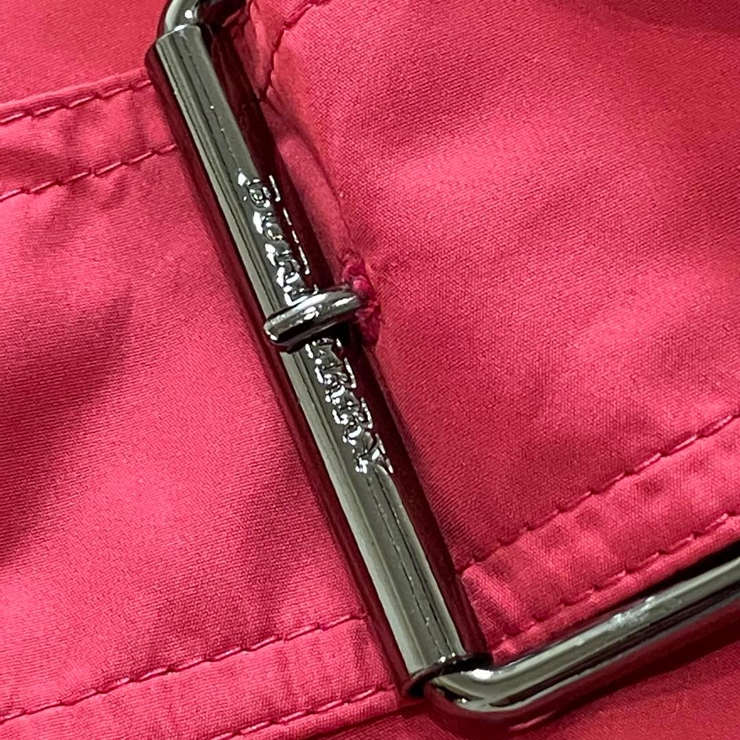 バーバリーロンドン スプリングコート レッド ノバチェック 大きい