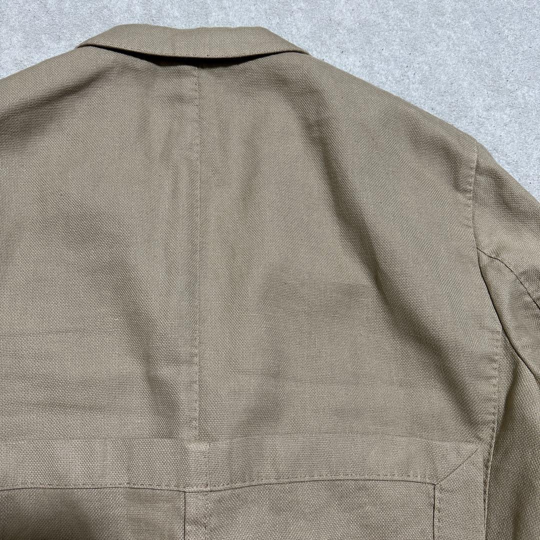 専用☆ボリオリ リネンアンコンジャケット ホップサック ベージュ