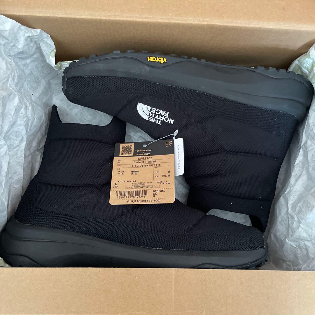 THE NORTH FACE 】ニットハイカットシューズ ブラック 26㎝