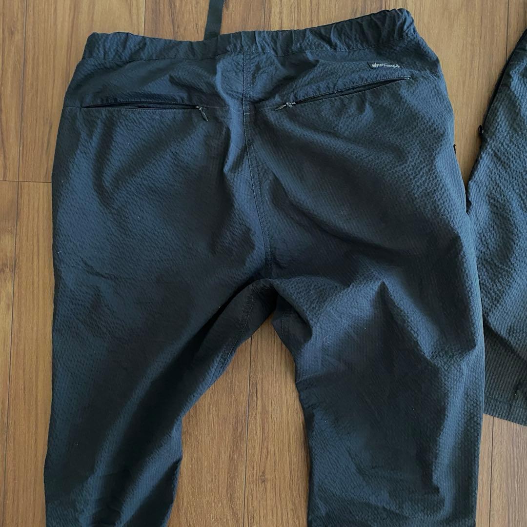 ワイルドシングス ナノユニバース 別注 セットアップ ハーフパンツ 黒