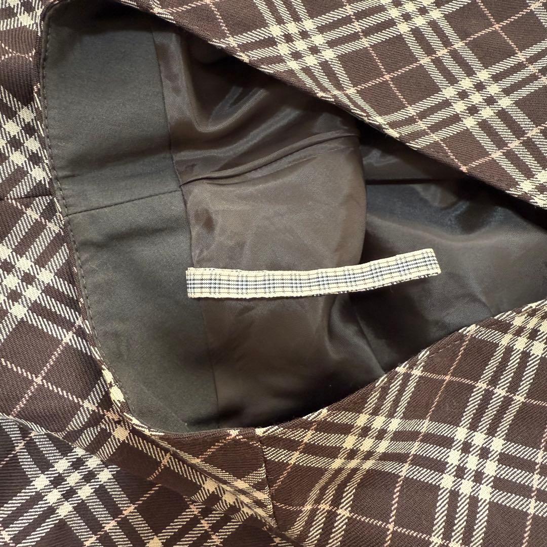 バーバリーブルーレーベル ノバチェック ピンクy2k フレアスカート