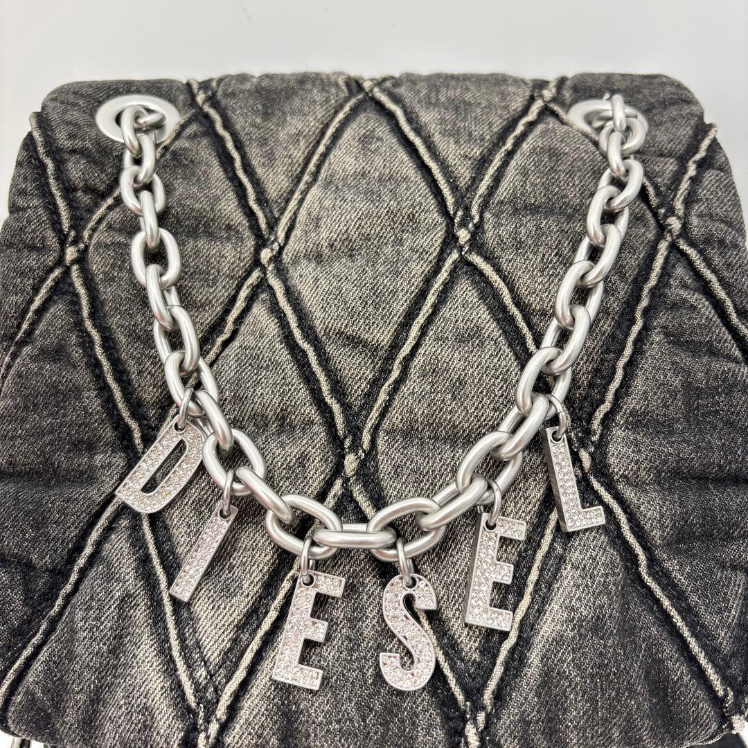 DIESEL ディーゼル リュック バックパック デニム キルティング チャーム