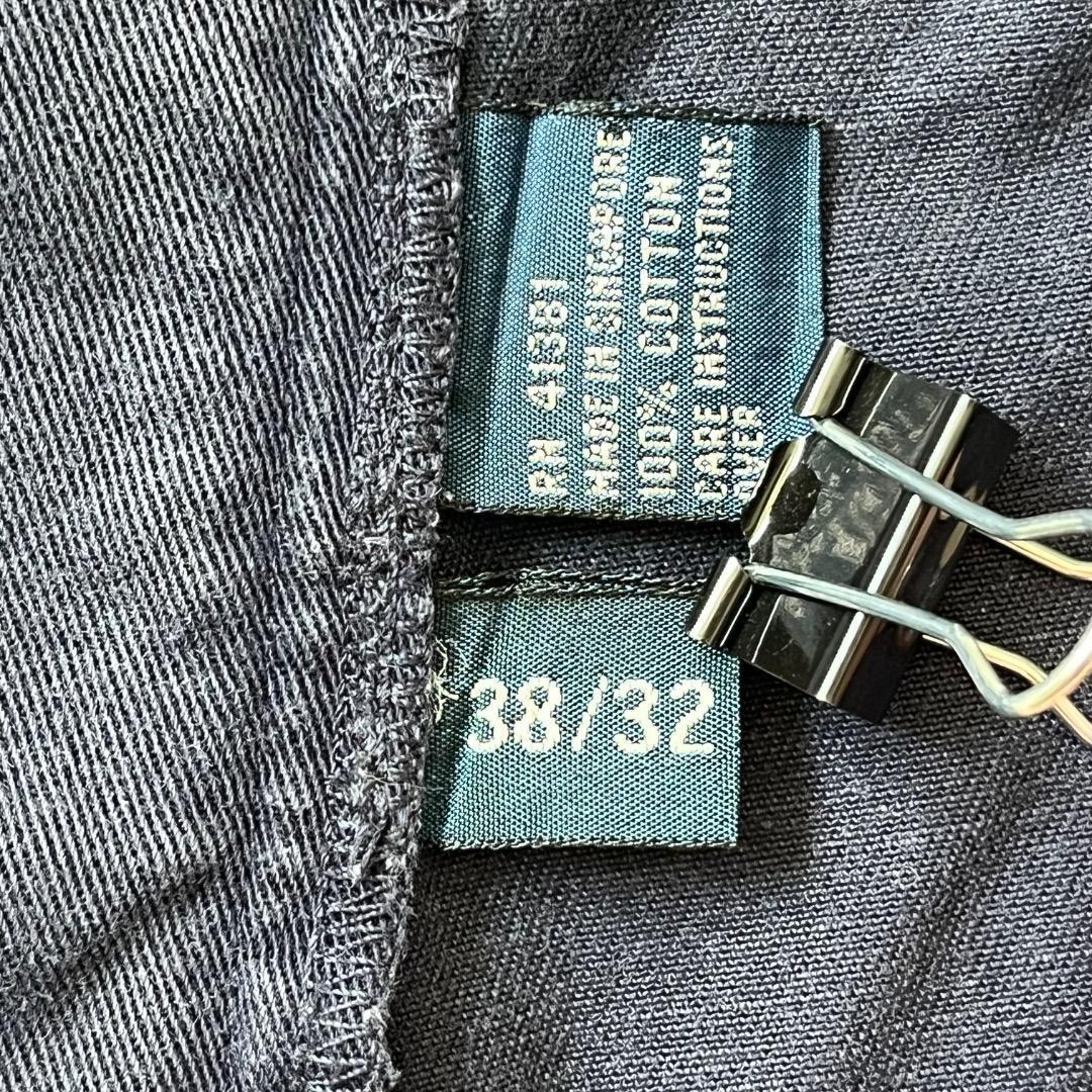 ポロラルフローレン W38 ポロチノ 90s アンドリュー 古着 紺 16612