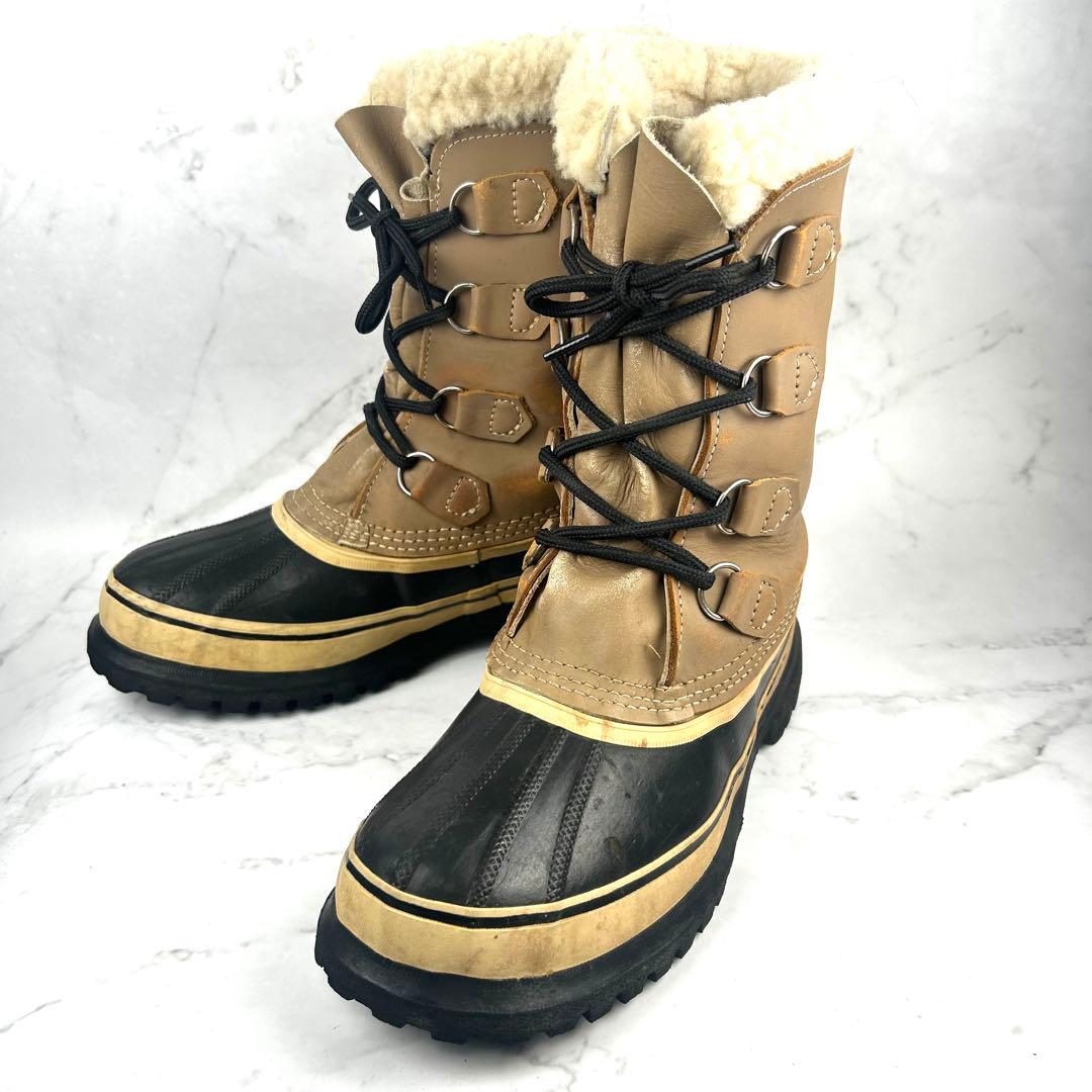 希少 SOREL カリブー made in  25cm ベージュ ウインターブーツのパイオニア ソレルの「カリブー」とは
