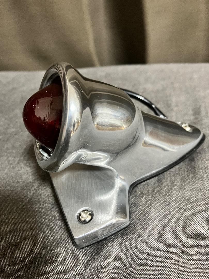 ミニ クロッカーテールライト ポリッシュ 12V LED仕様 ガラスレンズ