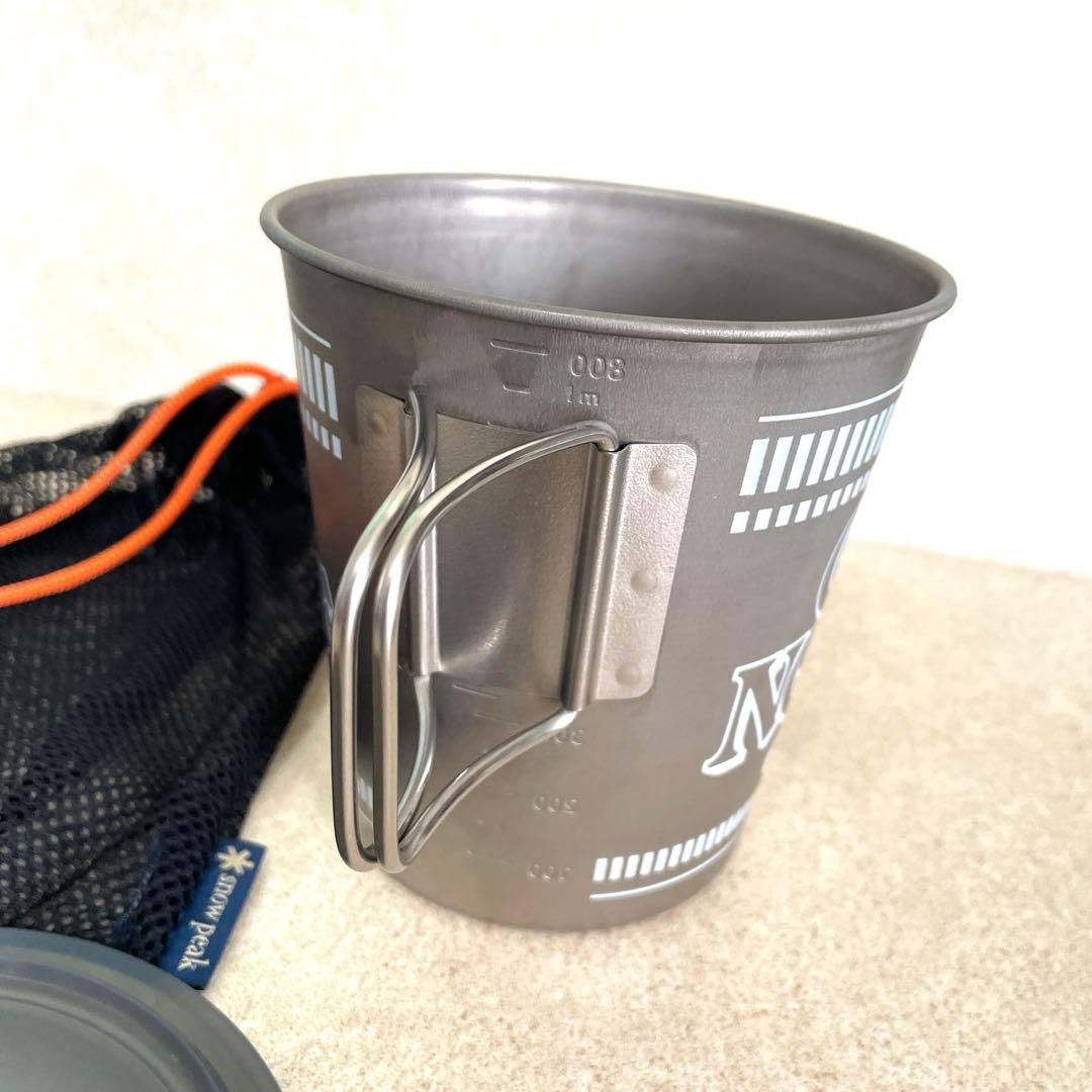 最終値下げ！スノーピーク カップヌードル チタンクッカー 袋付き！