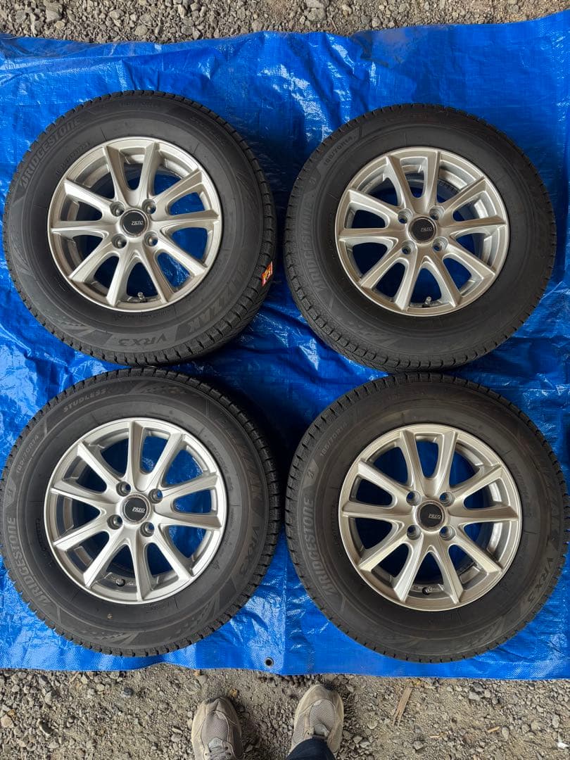 ブリヂストン185/70R14 88Q スタッドレス4本プレオ ホイール 楽天市場】【タイヤ交換対象】 送料無料 4本セット 新品 処分特価 185