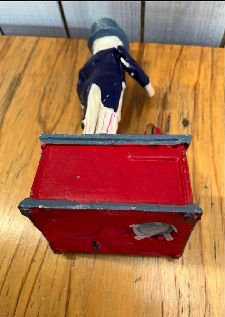 アメリカ オールドコインバンク 貯金箱 からくり アンクルサム - メルカリ