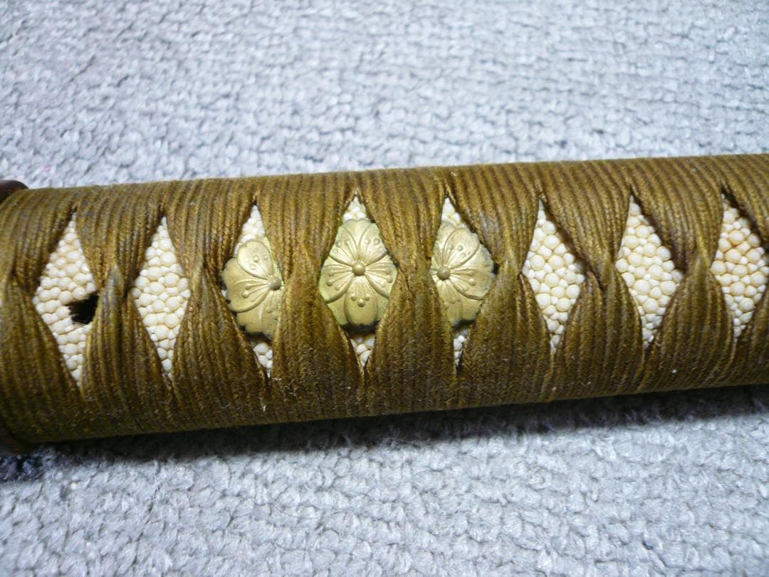 軍刀 柄 旧日本軍 刀装具 日本刀 士官 鮫皮 将校 儀礼刀 指揮刀