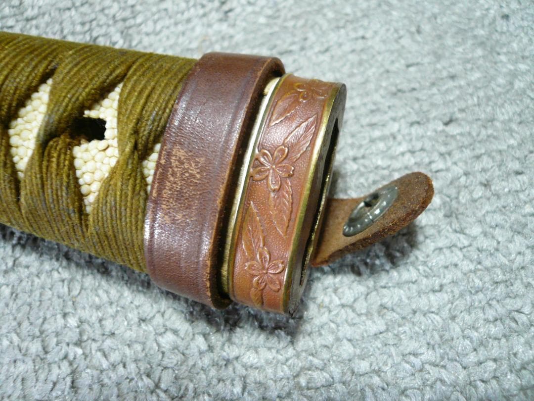 軍刀 柄 旧日本軍 刀装具 日本刀 士官 鮫皮 将校 儀礼刀 指揮刀