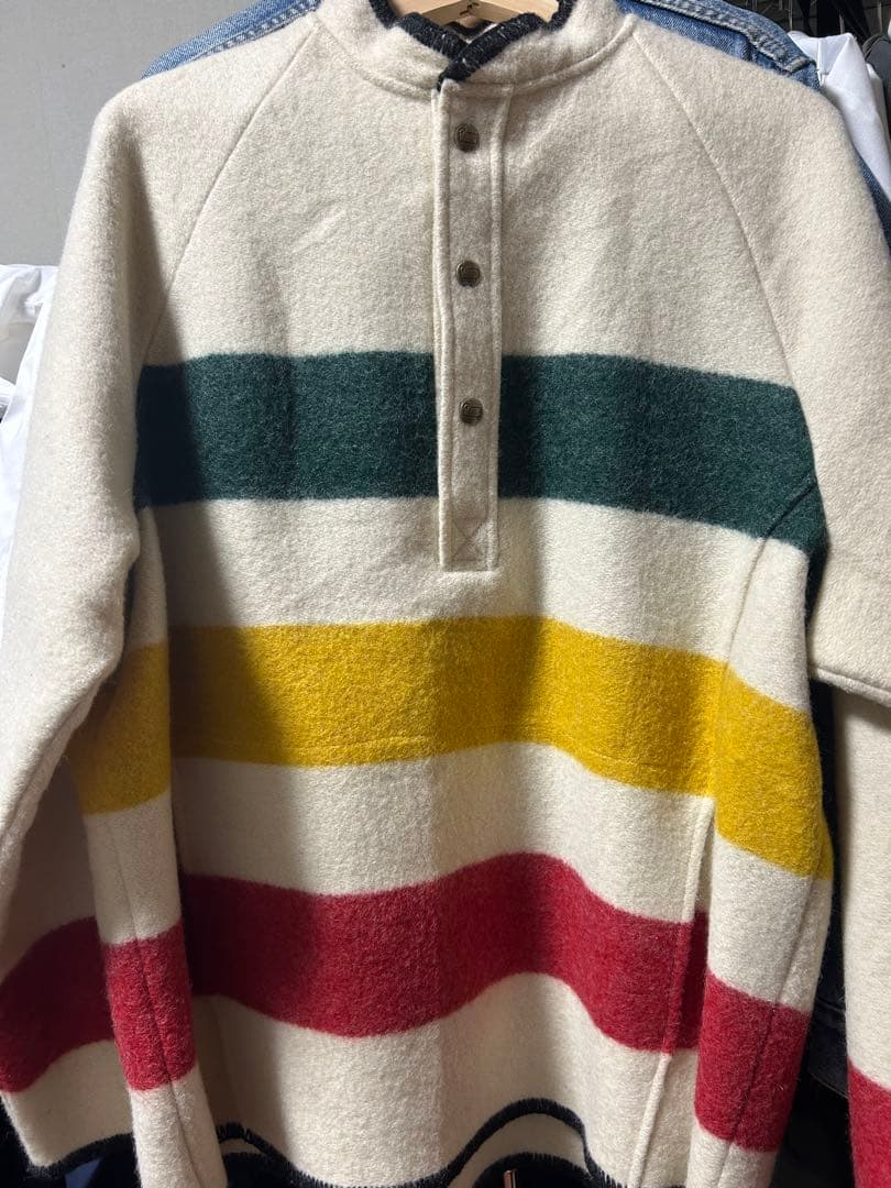 貴重〕70s Woolrich マルチカラー ウール ブランケット