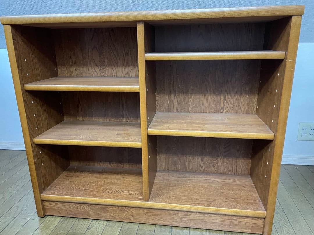 小島工芸　本棚・書棚　ウォールモカ　ブラウン　ブックシェルフ　稼働棚 小島工芸 収納棚 TOF-60オープン【大型商品配送便でのお届け】の通販