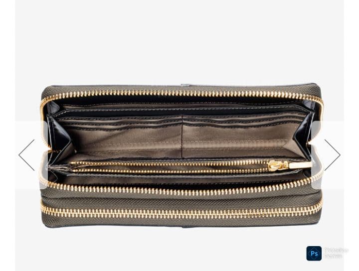 黒川鞄店 グリーンコードバン 長財布 ゴールドファスナースマホも入る