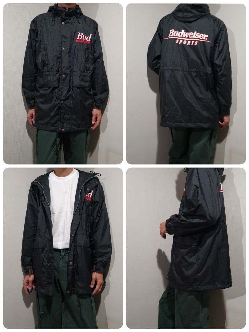 バドワイザー 90s ナイロンベンチコート Mサイズ Budweiser - メルカリ