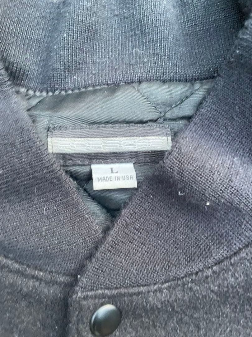 ポルシェ スタジャン 企業物 ハルキの古着 maid in USA アメリカ古着