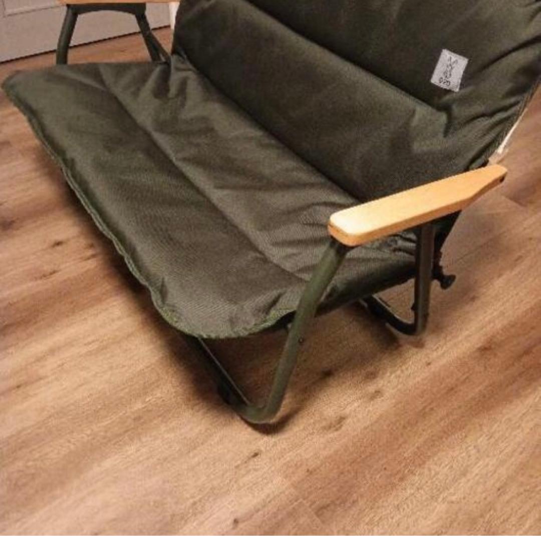 室内外/車内にも！】DOD グッドラックソファ カーキ 折り畳み