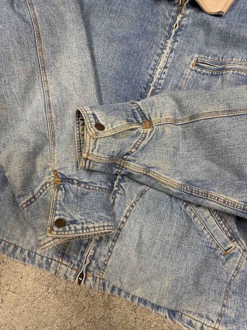 90's OLD GAP デニムデトロイトジャケット 襟レザー 191LB - メルカリ