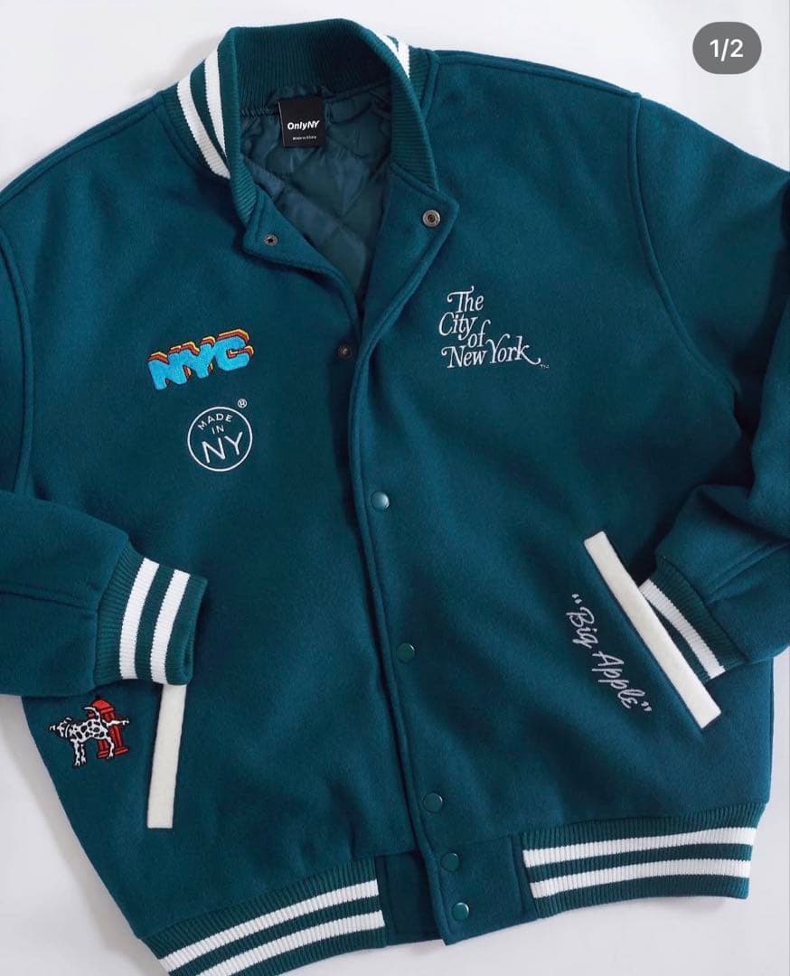 only ny city of new york varsity jacket