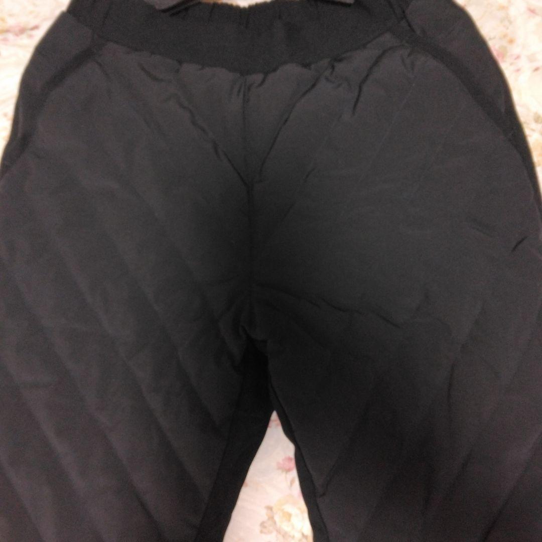 Blondoll ブロンドール はっ水 あったか美脚 ダウン切替パンツ 黒