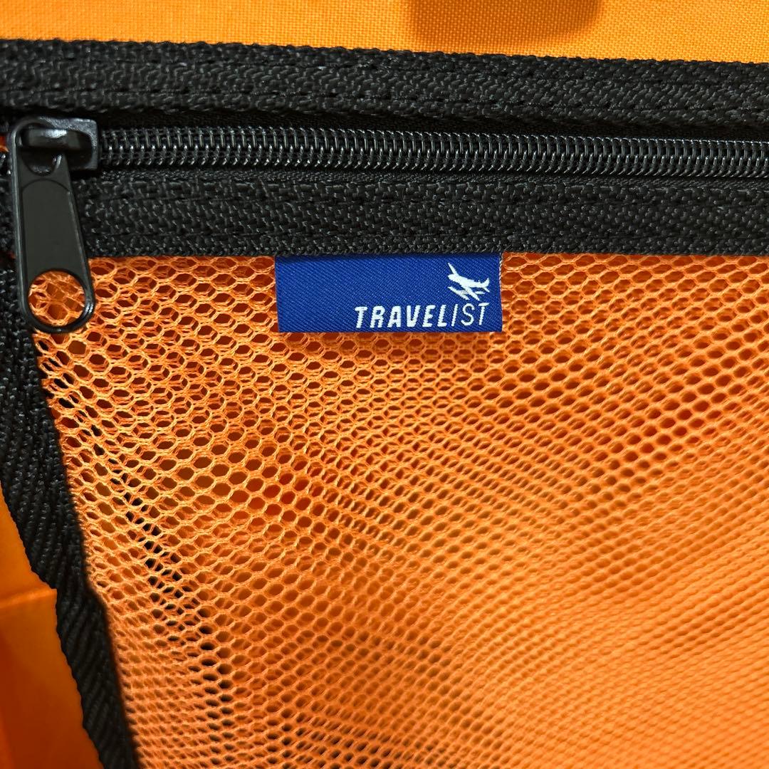 定価の半値以下】トラべリストスーツケース ネイビー×オレンジ 63L