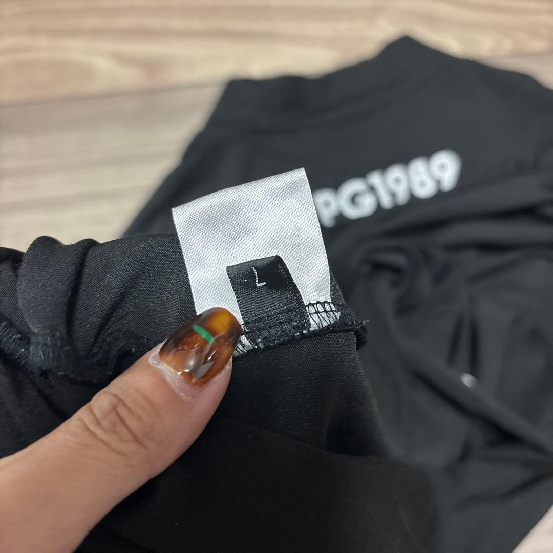 PEARLY GATES 黒モックネックシャツ PG1989 XL〜2XL - メルカリ