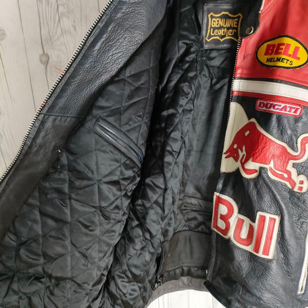 激レア！ レッドブル ライダースジャケット レーシングジャケット 本革
