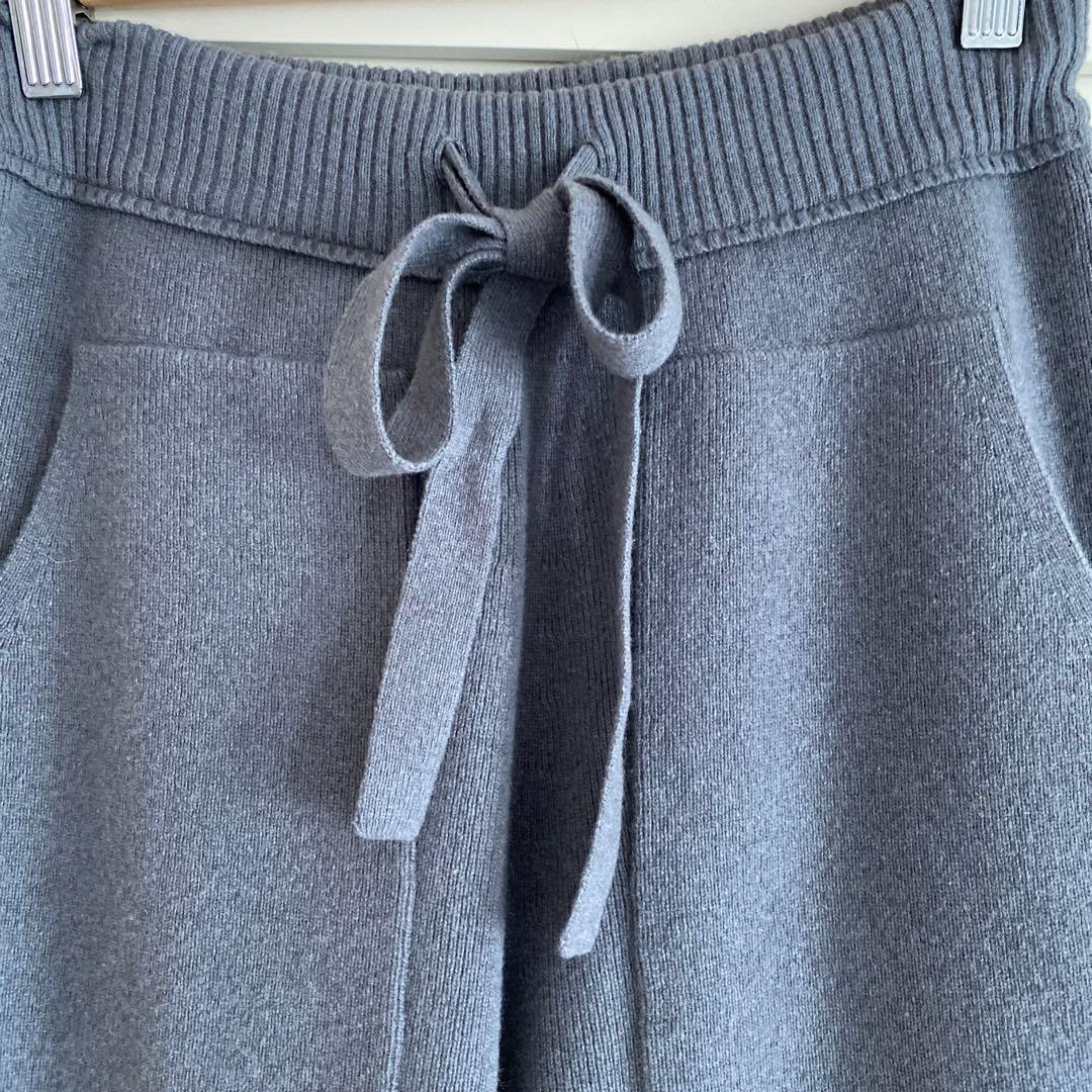 ドゥロワー drawer ニットパンツ グレー サイズ1