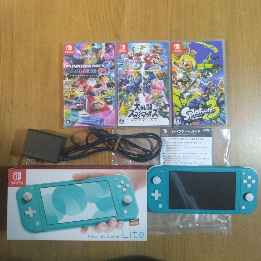 お値下げ　Nintendo Switch Lite ターコイズ 3本ゲーム付き 楽天ブックス: Nintendo Switch Lite ターコイズ - Nintendo Switch