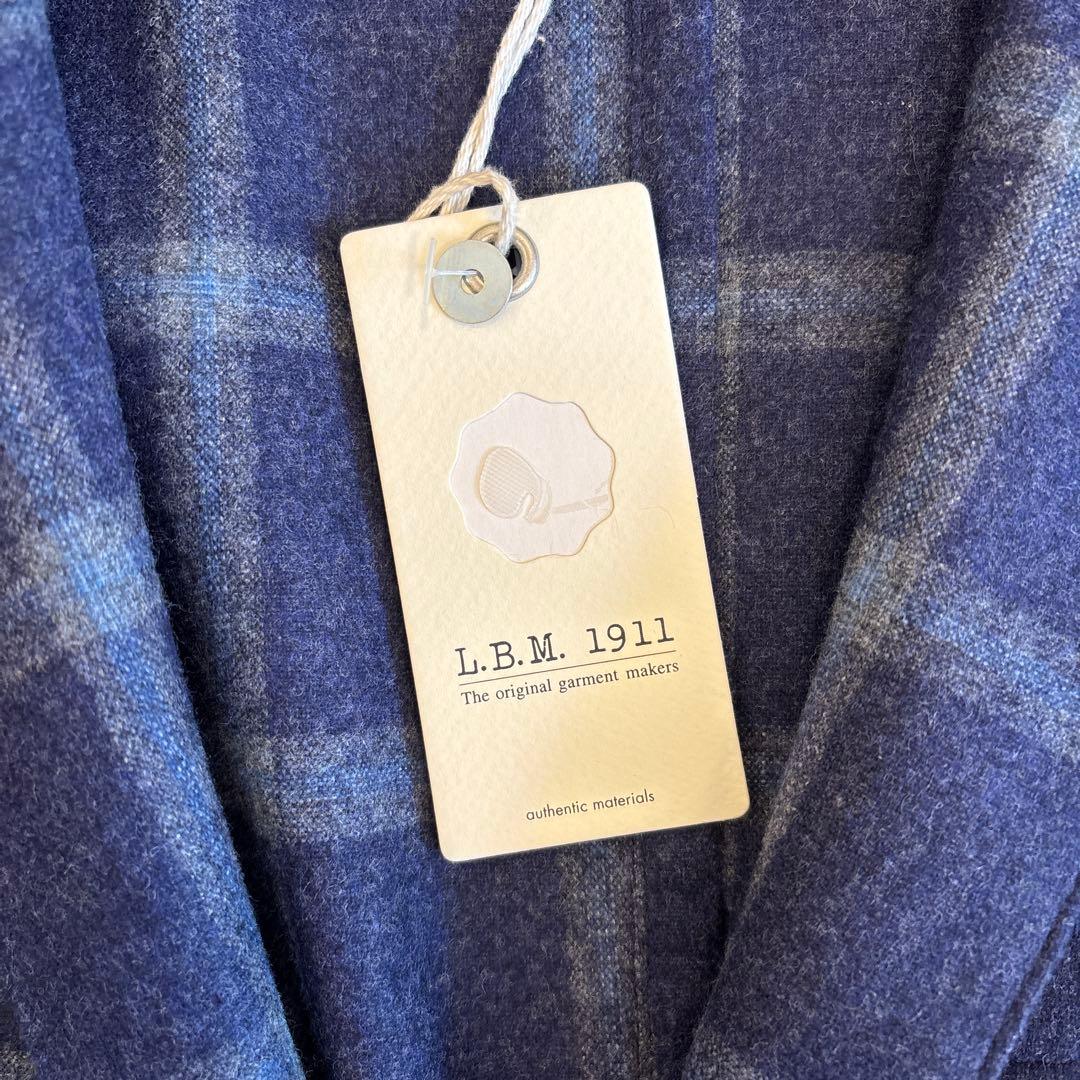 【新品】L.B.M.1911 ネイビーチェック ジャケット size\"46R\"